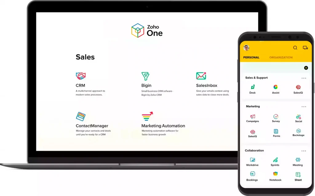 Zoho-Available on all devices